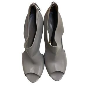 GUCCI Clemence Wooden Platform Wedges Peep Toe SZ‎ EU 38.5